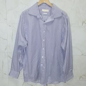 Michael Kors Non Iron Striped Button Down Shirt